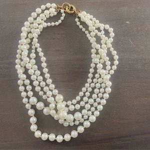 J Crew Ivory pearl necklace